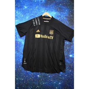 Los Angeles FC Shirt Mens Medium MLS Soccer YouTube TV Adidas 2021 Jersey